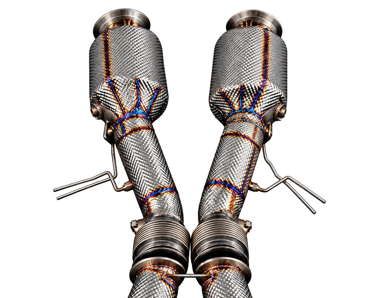 Capristo sport cat downpipes for Lamborghini Temerario