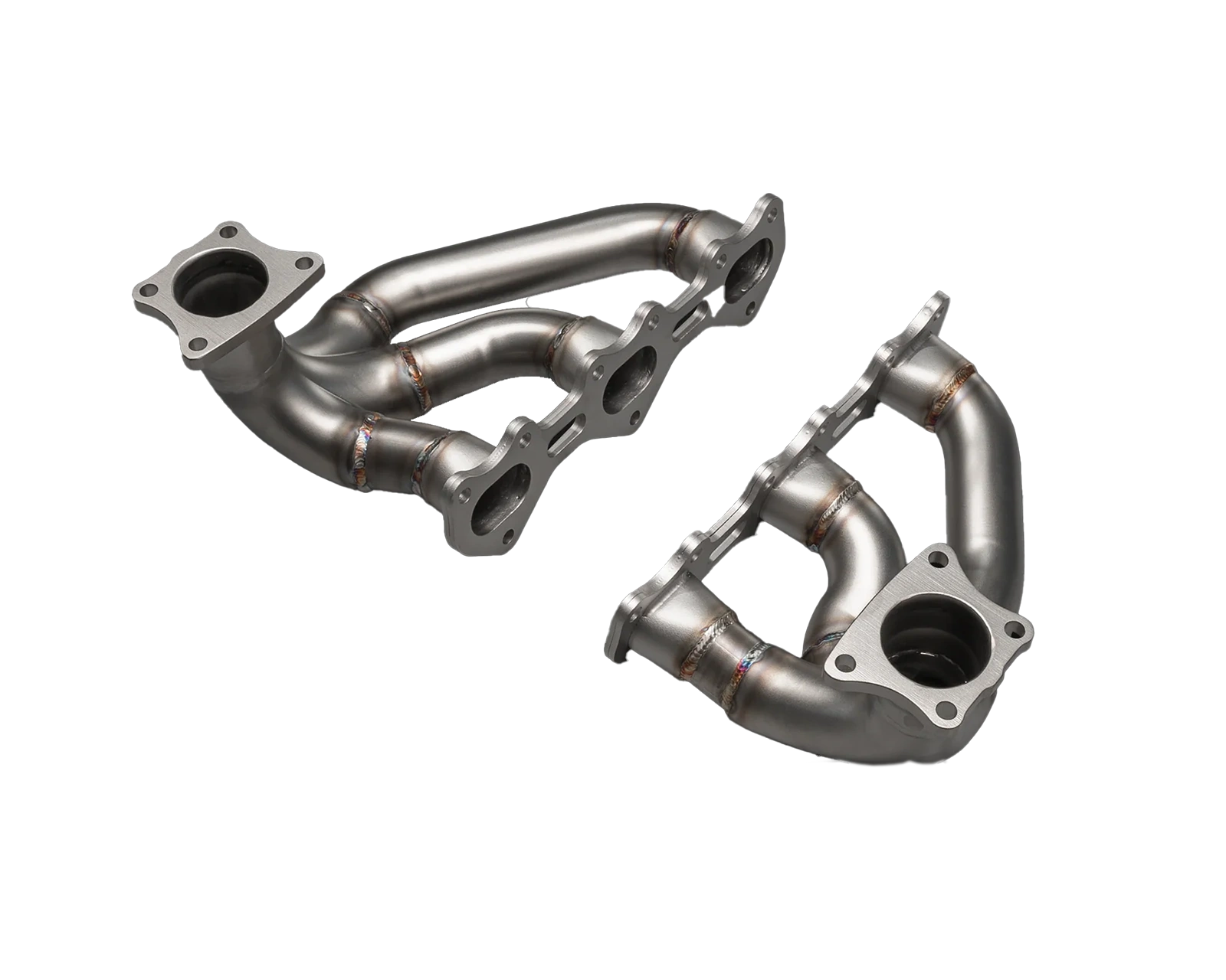IPE Headers for the Porsche 992.2 in stainless steel.