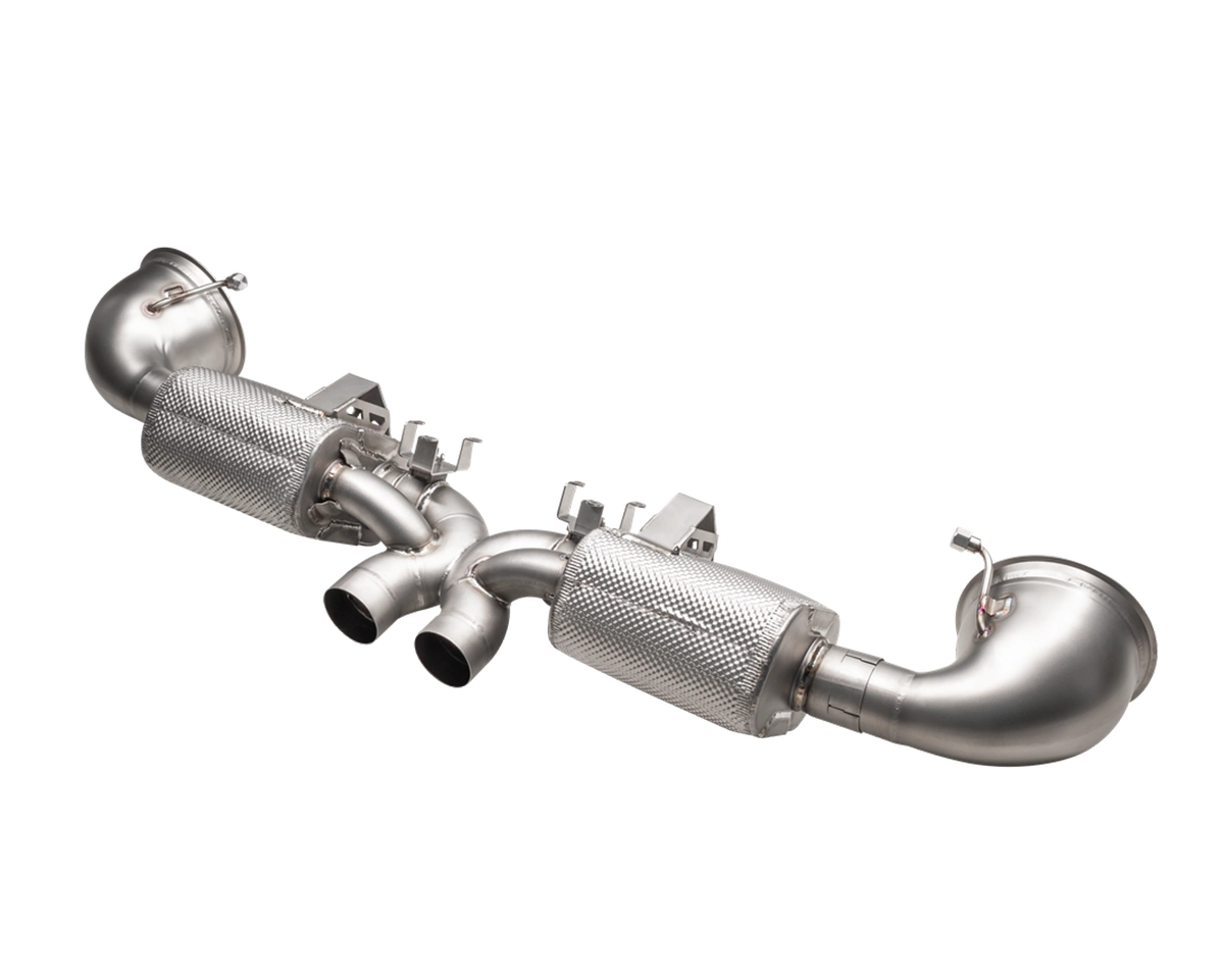 IPE exhaust muffler for Porsche 992 GT3 and 992 GT3 RS
