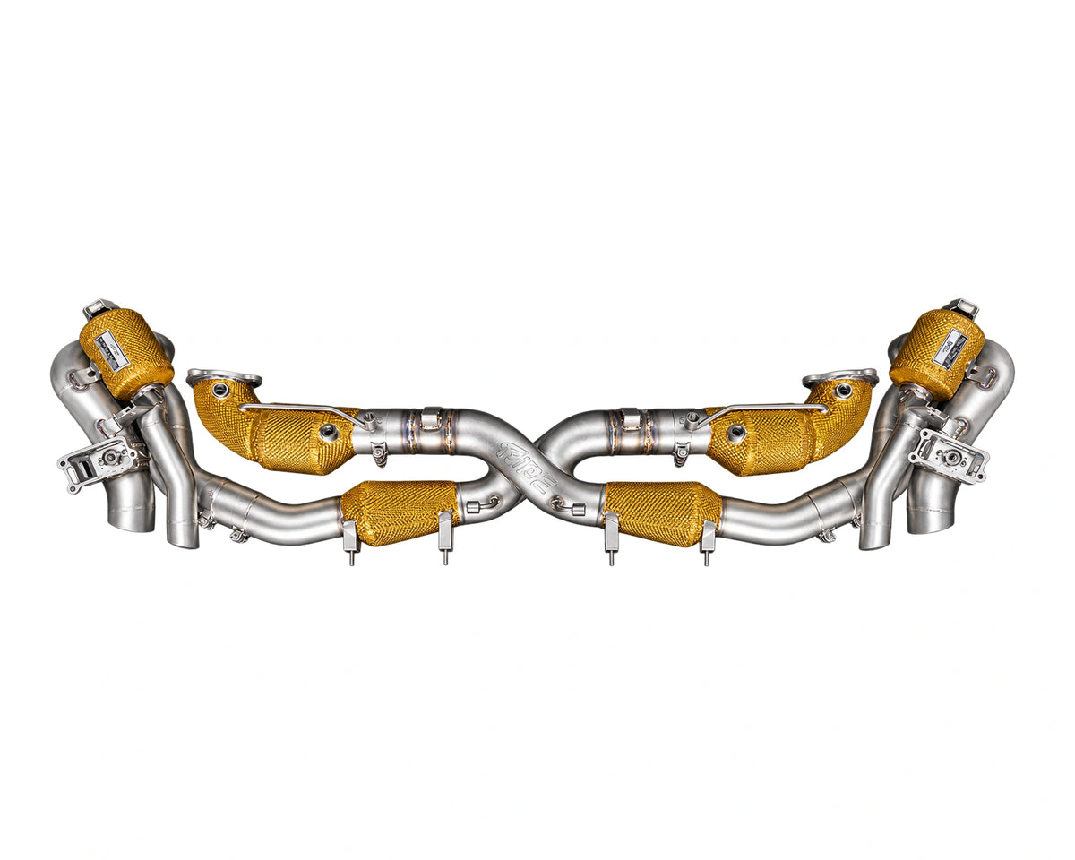 iPE catless full exhaust system for Porsche 911 Turbo S 992.2