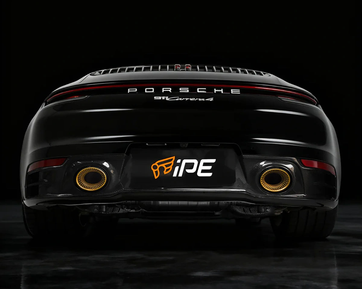 ipe tailpipes porsche 992.2 carrera installed