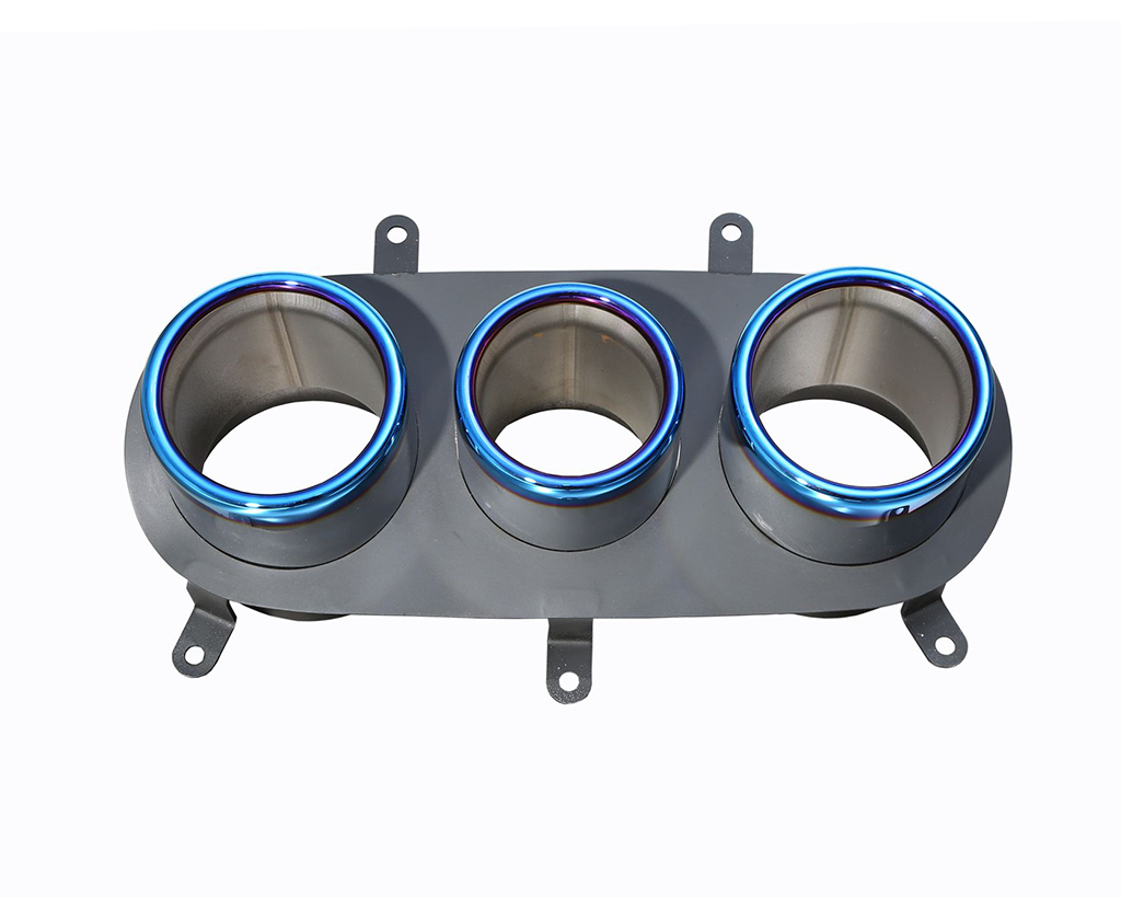 ipe titanium blue tailpipes ferrari 458