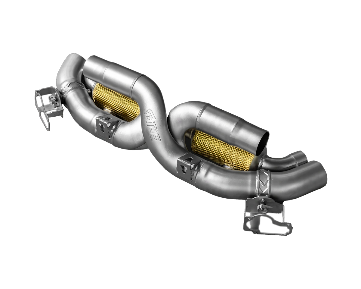 IPE Muffler for Porsche 992.2 with H-pipe design