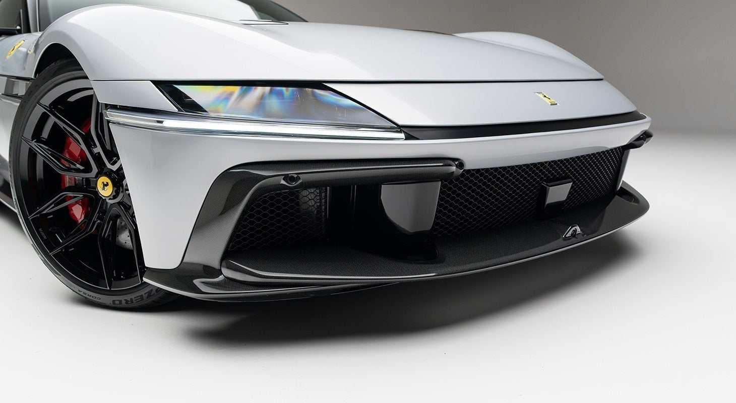 NOVITEC carbon front attachment installed on Ferrari 12Cilindri
