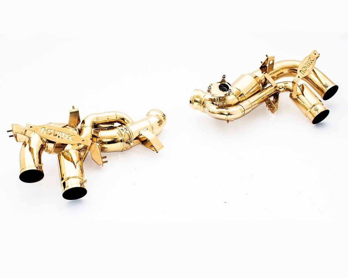 NOVITEC Race exhaust system with flap regulation for Ferrari Purosangue in gold