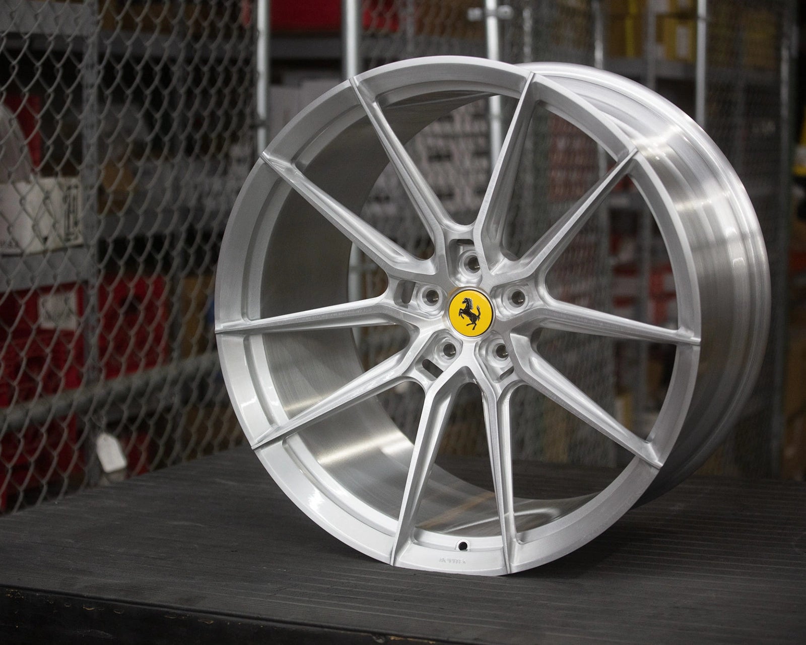 novitec nf9 wheel detail purosangue brushed gloss clear