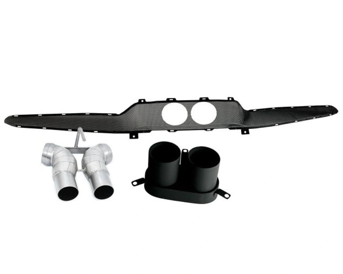 Novitec stainless steel tailpipes for Ferrari 296 GTB and GTS – premium performance exhaust tips