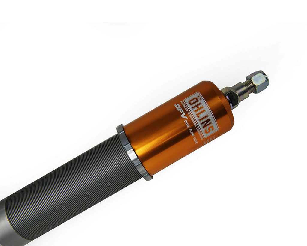 Ohlins Road & Track suspension BMW G87 M2 detail of the rear shock
