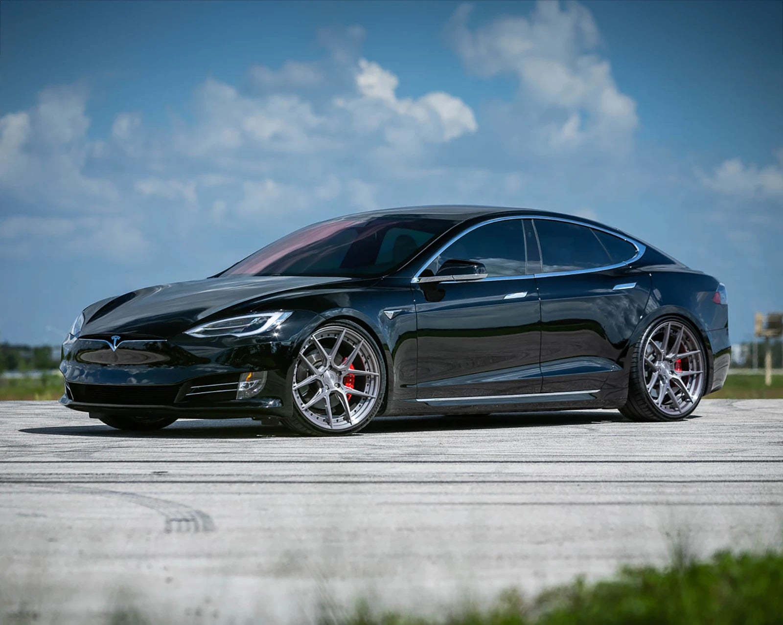 tesla model-s lowered bc forged hca381s