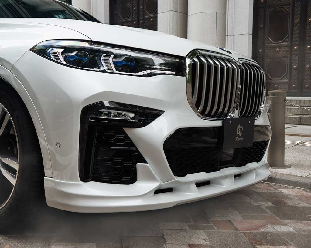 3DDesign Front lip spoiler BMW G07 X7 M-Sport - Baan Velgen