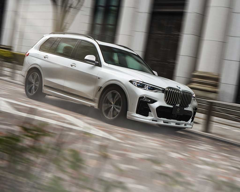 3ddesign frontlip spoiler bmw x7 m sport 
