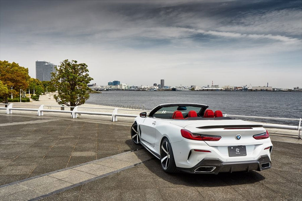 3ddesign bmw 8 serie cabriolet trunk spoiler carbon 