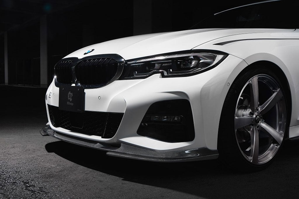 3ddesign bmw g20 g21 frontlip with spliitters carbon 