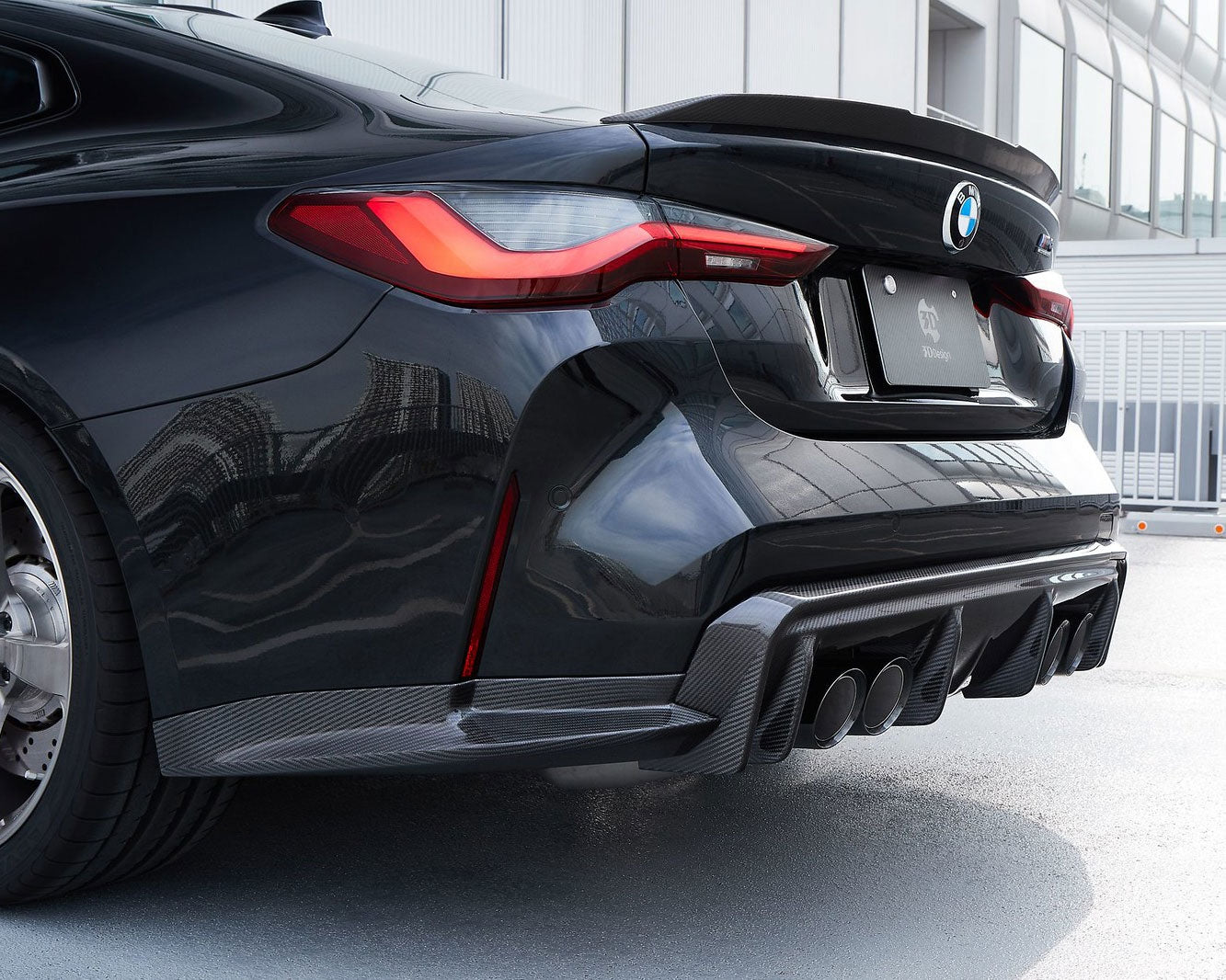 3ddesign bmw g82 m4 carbon garnishes diffuser