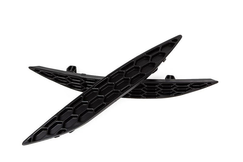 acexxon vw mk7 golf gti honeycomb rear reflector insert satin black 1 
