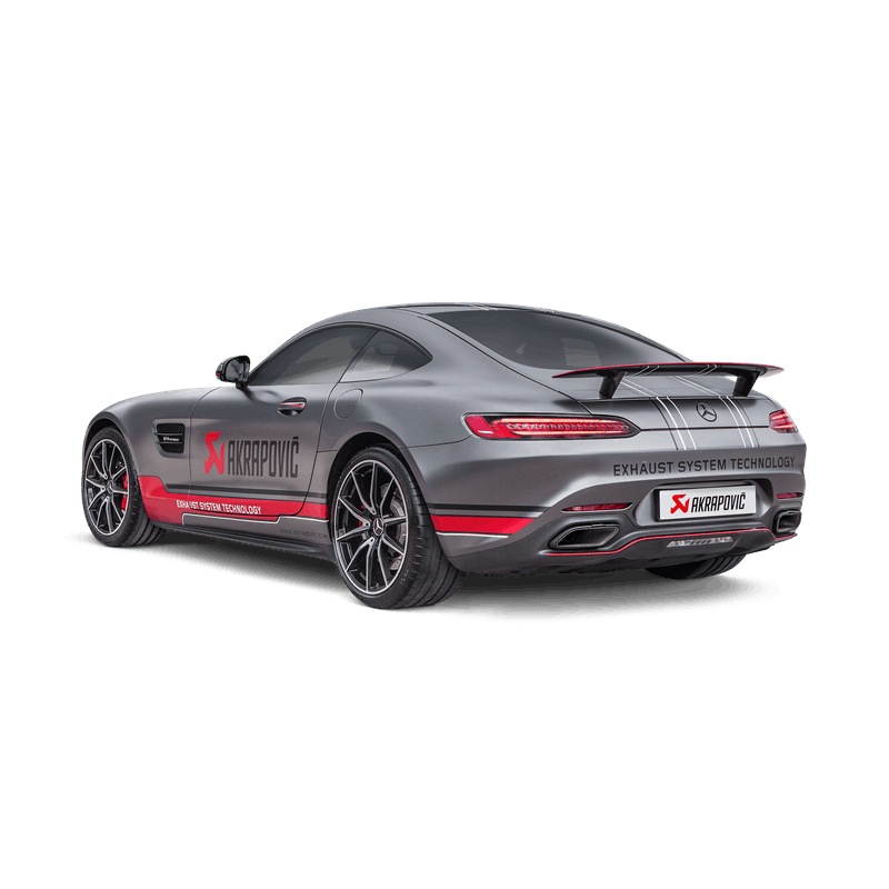 Akrapovic exhaust Mercedes AMG GT C190 with carbon tailpipes