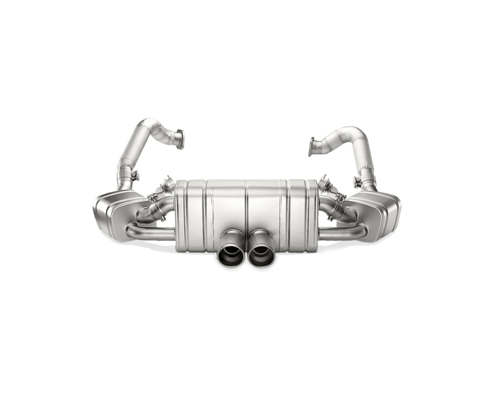 akrapovic slip on exhaust porsche 981 boxster spyder cayman gt4 1 1 