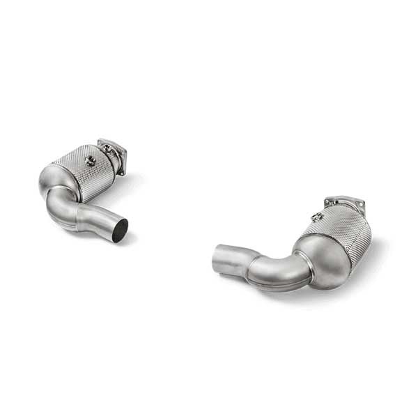 Akrapovic Link Pipes with cat Porsche 991.2 Turbo S