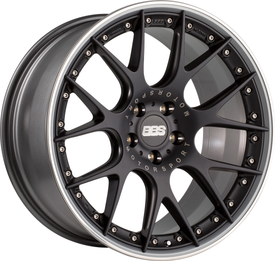 BBS CH-R II 21 inch 2-piece Matt Black satin titanium for Audi