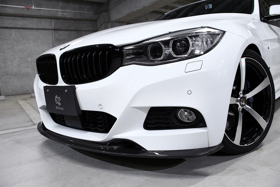 3DDesign Carbon Front lip spoiler  BMW 4 series F34 GT - Baan Velgen