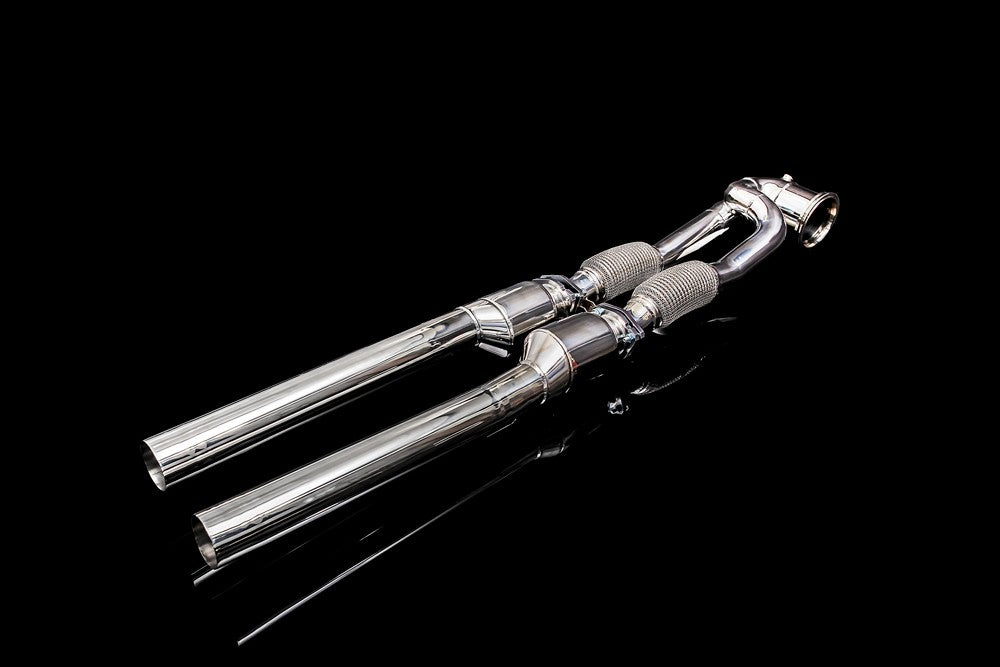 ipe innotech performance exhaust performance line audi 8v rs3 downpipe front pipe cat 