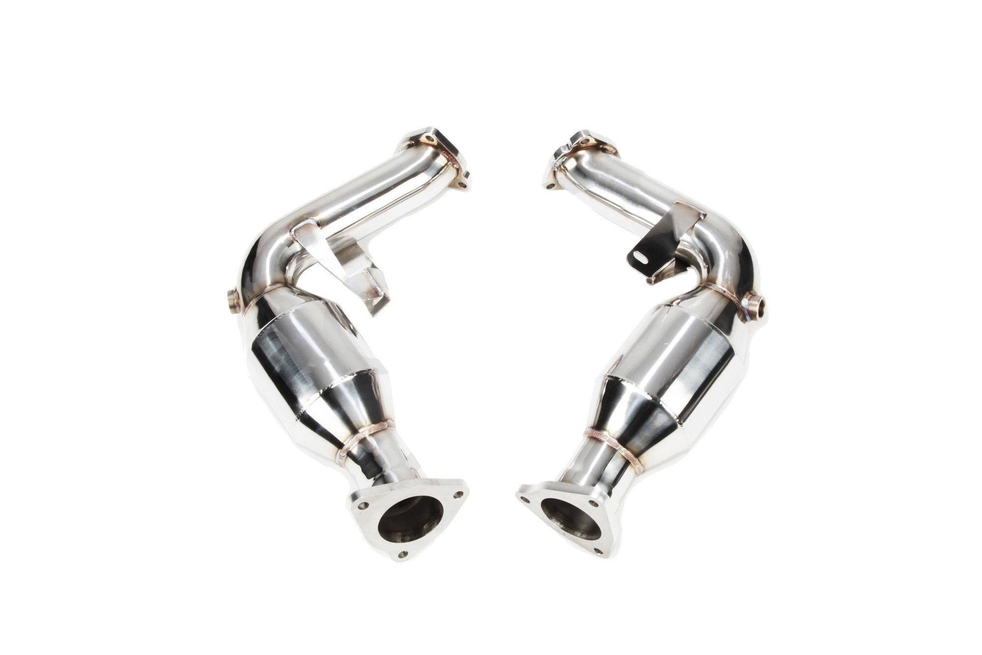 ipe innotech performance exhaust performance line audi b8 s4 s5 cat pipes 3 5 