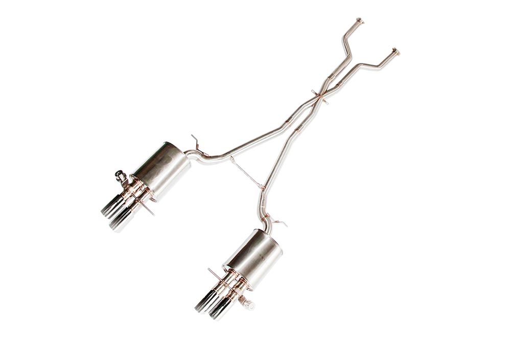 ipe innotech performance exhaust performance line bmw e63 m6 front x pipe back valvetronic muffler tips 2 3 