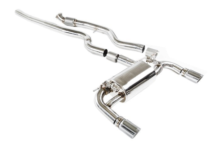 ipe innotech performance exhaust performance line bmw f30 335i front mid pipe valvetronic muffler single tips 2 3 