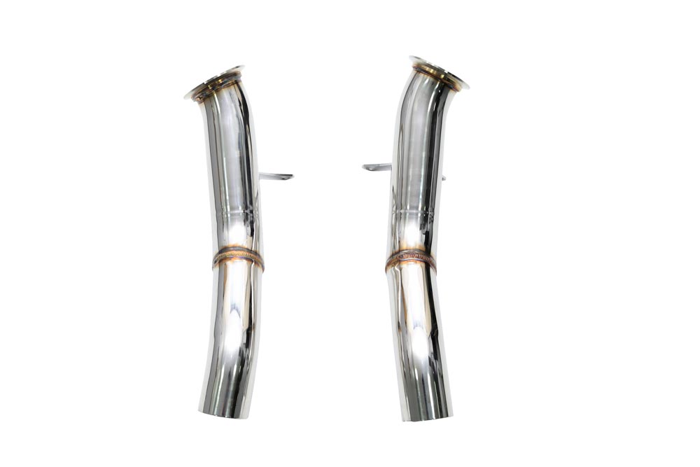 ipe innotech performance exhaust performance line ferrari 458 italia f1 cat bypass pipes 1 1 