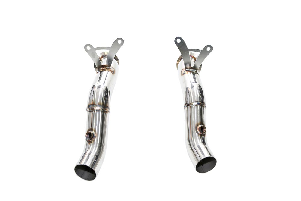 ipe innotech performance exhaust performance line ferrari 458 speciale f1 cat bypass pipes 1 