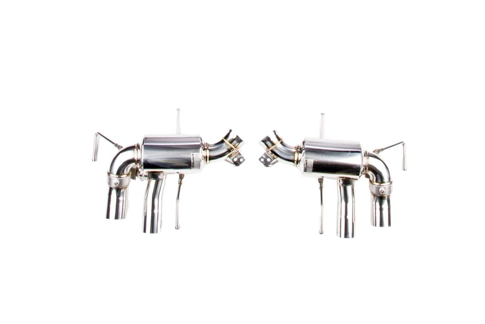 ipe innotech performance exhaust performance line ferrari f12 berlinetta valvetronic mufflers remote controle module tips 2 1 