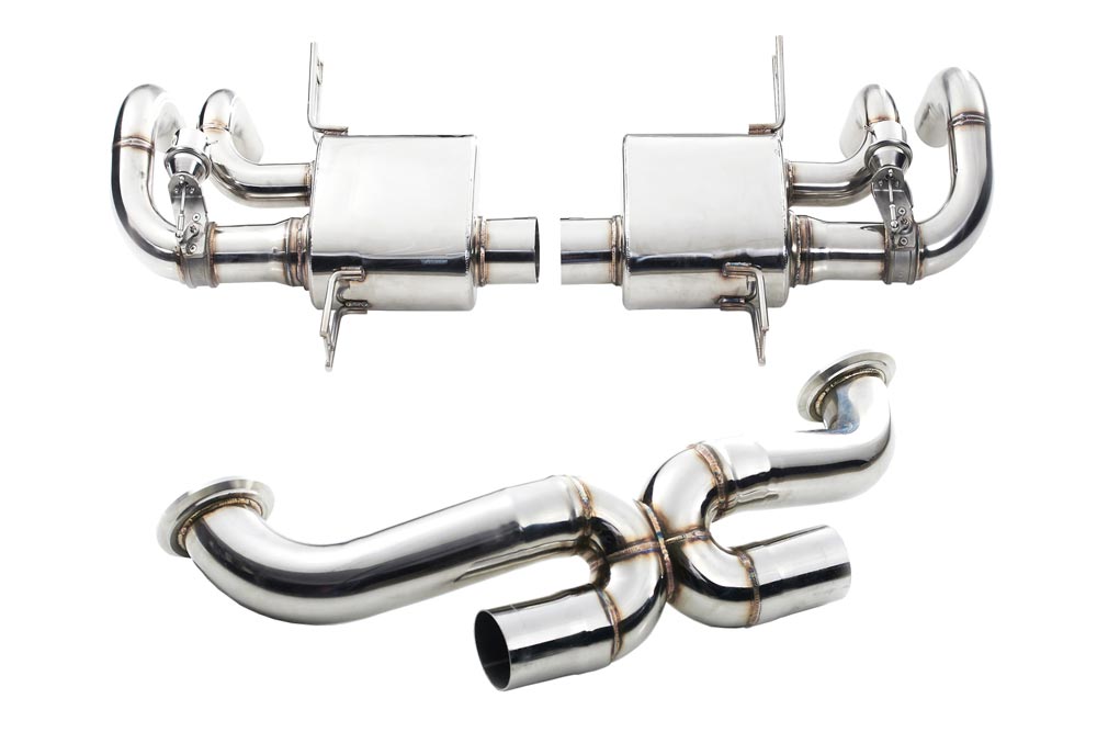 ipe innotech performance exhaust performance line lamborghini gallardo lp550 lp560 lp570 superleggera x pipe valvetronic muffler remote control module tips 1 1 1 