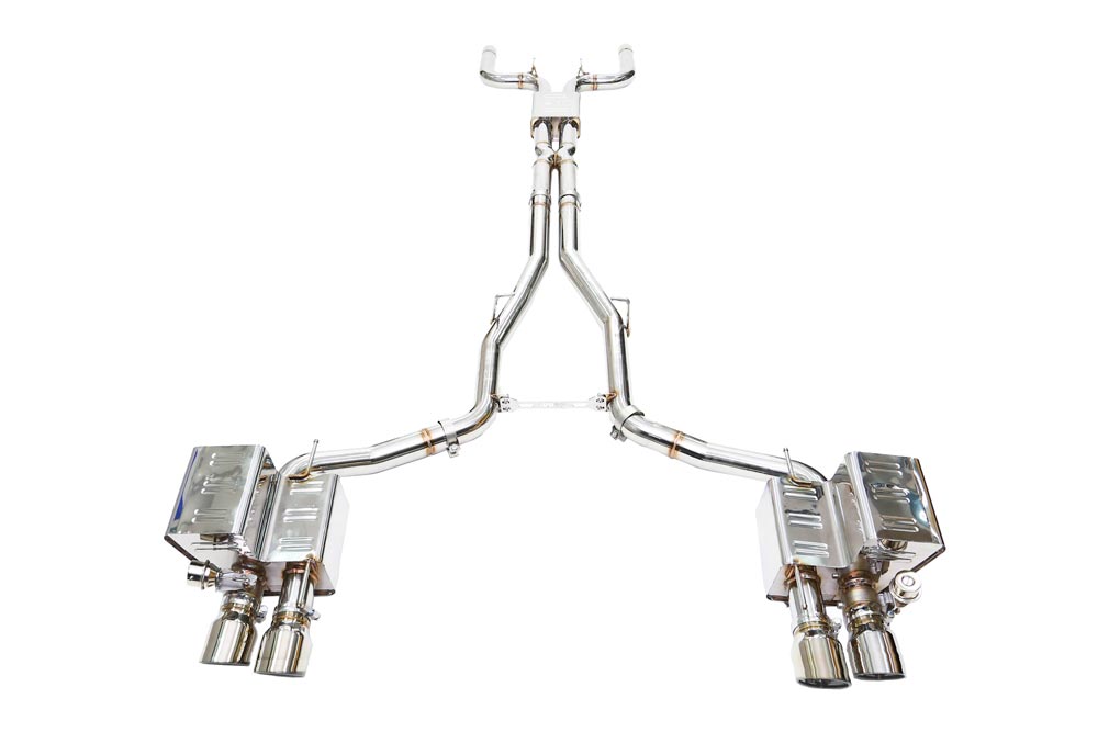 ipe innotech performance exhaust performance line maserati ghibli mid link pipe valvetronic muffler tips 5 
