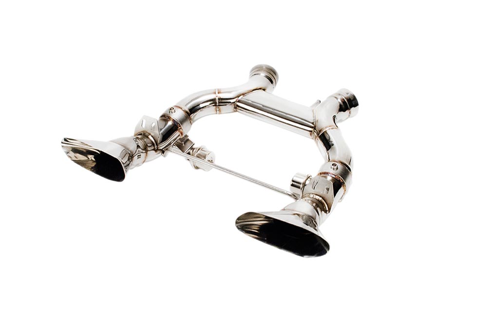 ipe innotech performance exhaust performance line mclaren mp4 12c link pipes valvetronic muffler remote control module 4 