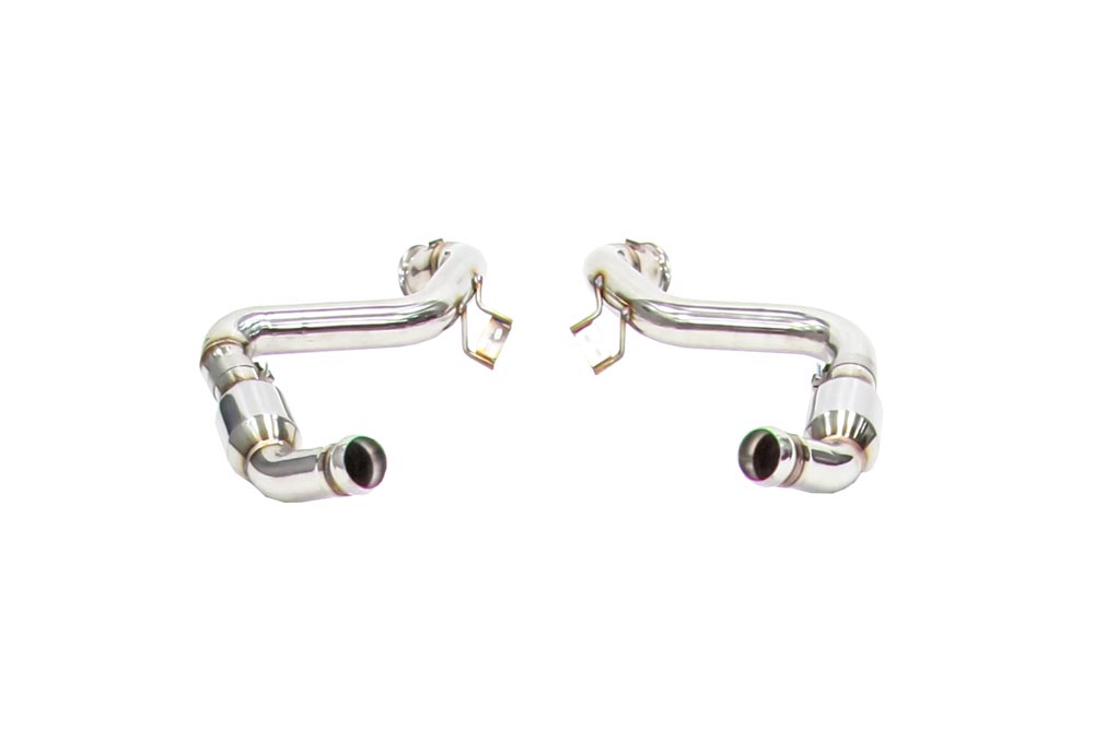 ipe innotech performance exhaust performance line mercedes benz w205 c63 amg cat pipes 1 3 