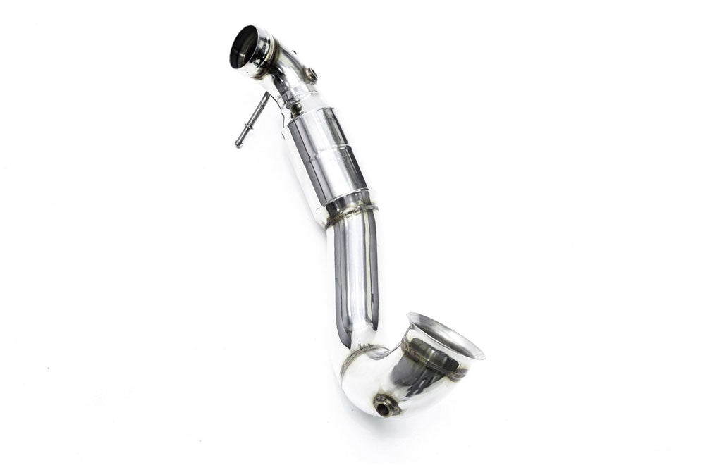 ipe innotech performance exhaust performance line mercedes benz x156 gla45 amg cat pipe 1 