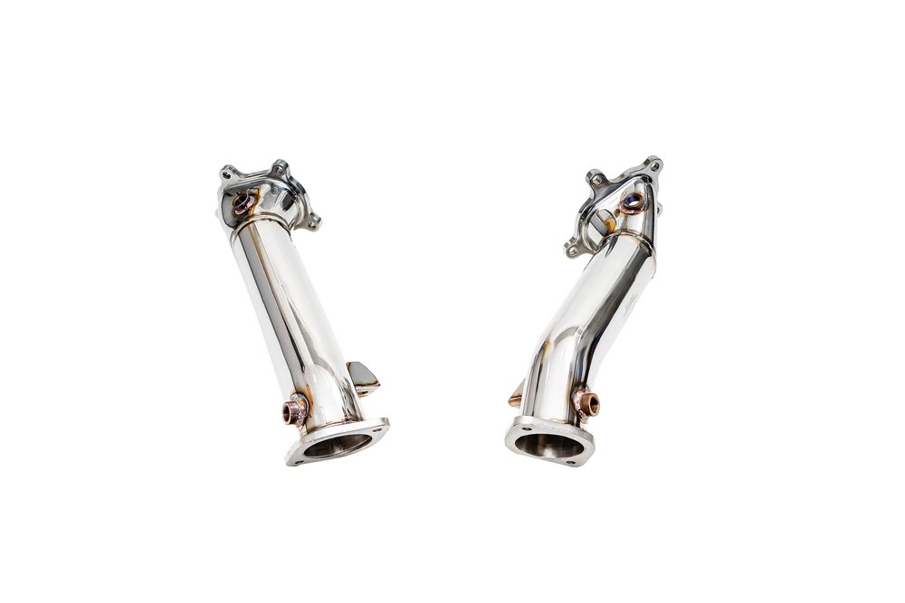 ipe innotech performance exhaust performance line nissan gt r r35 down pipes cat bypass 5 