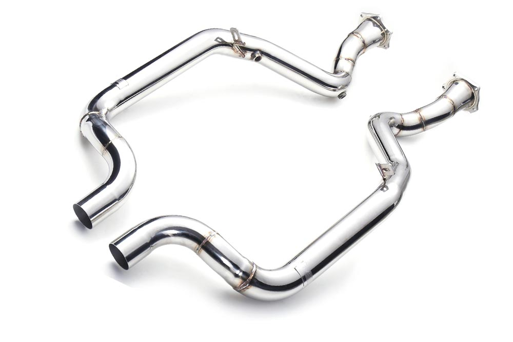 ipe innotech performance exhaust performance line porsche 970 panamera turbo cat bypass 1 3 