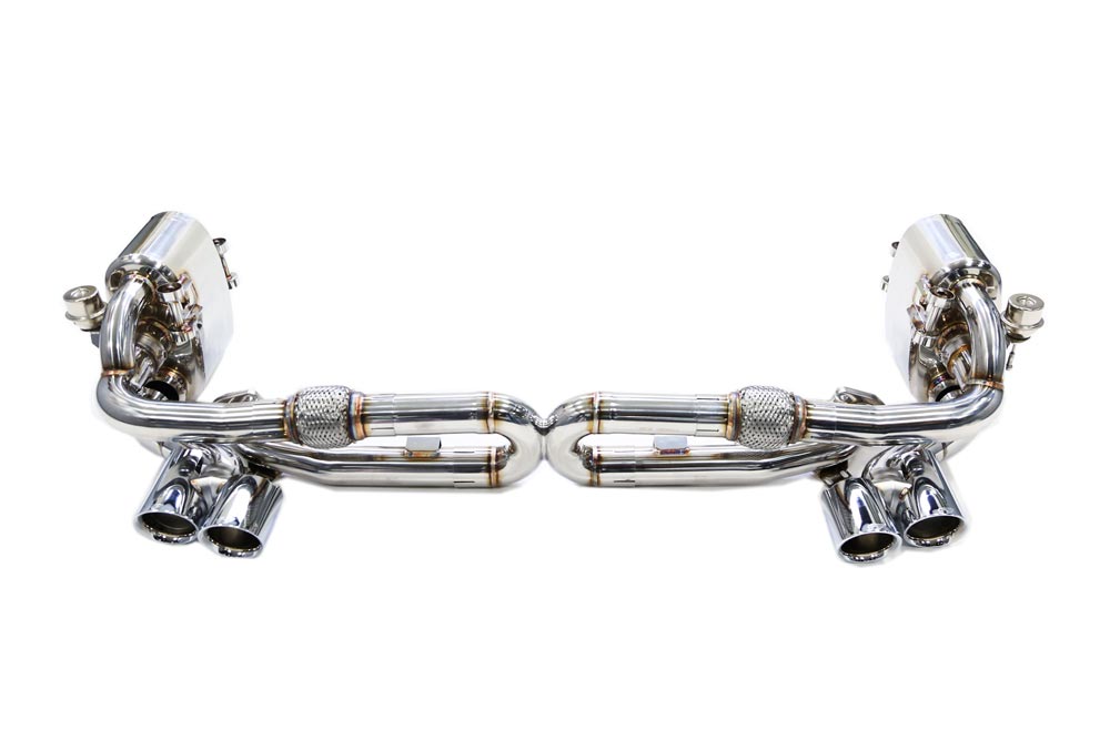 ipe innotech performance exhaust performance line porsche 991 carrera f1 sound catback valvetronic muffler x pipe tips 1 3 