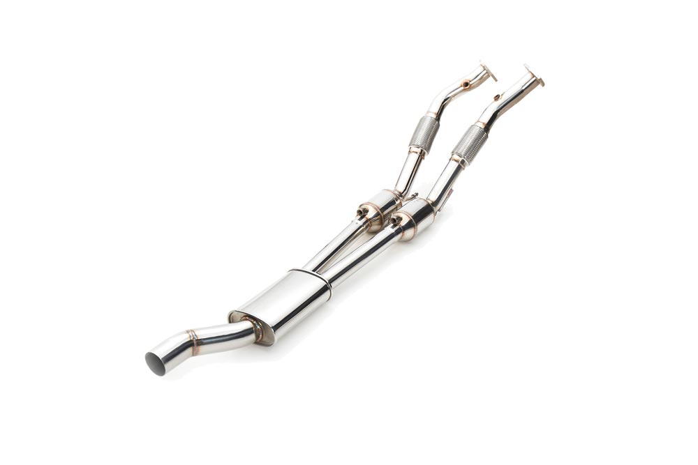 ipe innotech performance exhaust performance line vw passat r36 cat bypass pipes 1 3 