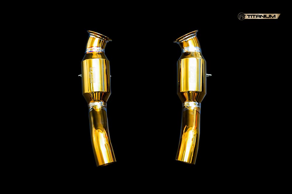 ipe innotech performance exhaust titanium line ferrari 458 italia f1 cat bypass pipes 1 1 