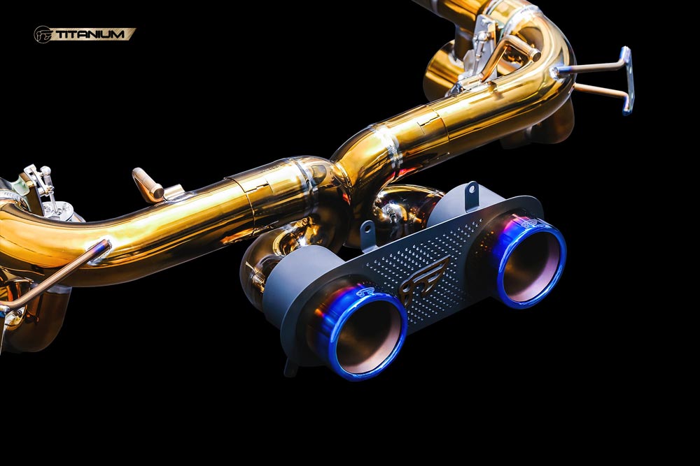 ipe innotech performance exhaust titanium line ferrari 458 italia f1 valvetronic muffler remote control module tips 2 1 