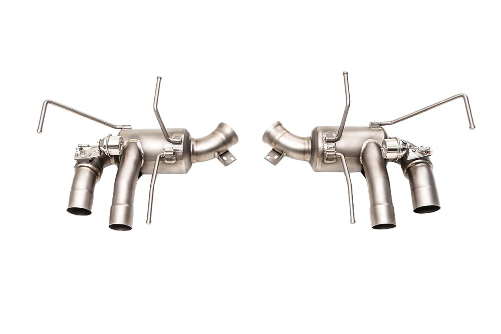 ipe innotech performance exhaust titanium line ferrari f12 berlinetta valvetronic muffler remote control module tips 2 1 1 