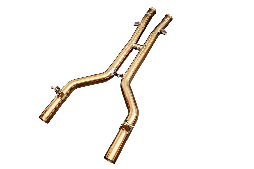 ipe innotech performance exhaust titanium line mercedes amg gt s mid pipes 1 