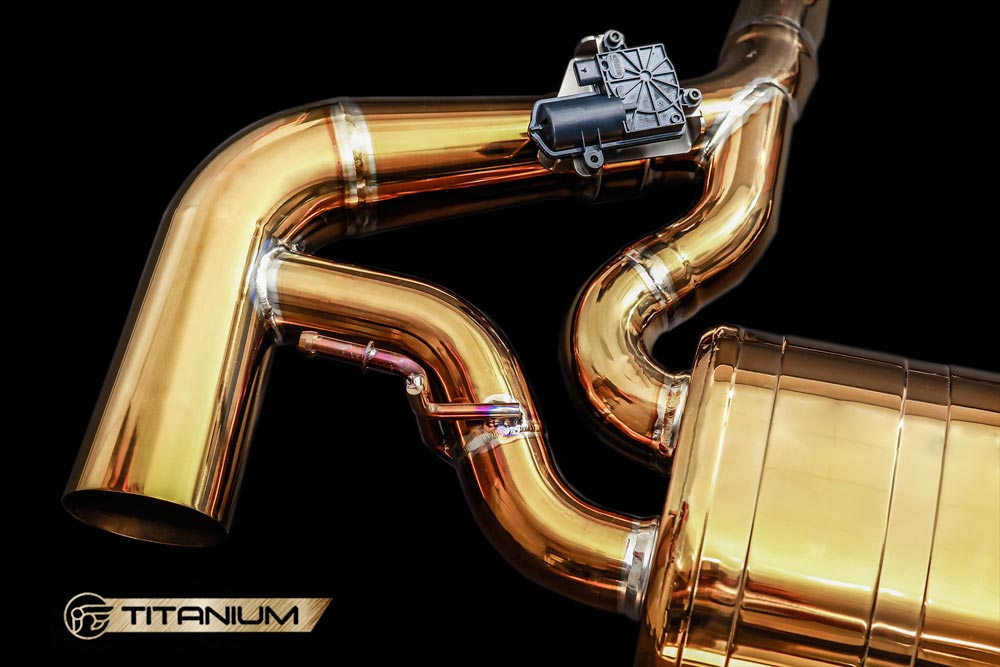 ipe innotech performance exhaust titanium line mercedes amg gt s valvetronic muffler remote control module 1 