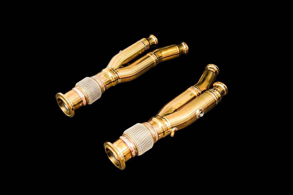 ipe innotech titanium exhaust performance line lamborghini aventador lp750 sv cat bypass pipes 1 1 