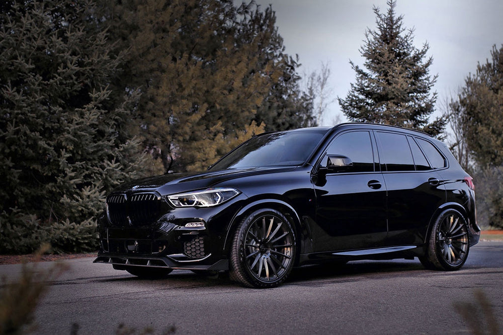 BMW X5 G05 lowered with BAAN air suspension lowering links