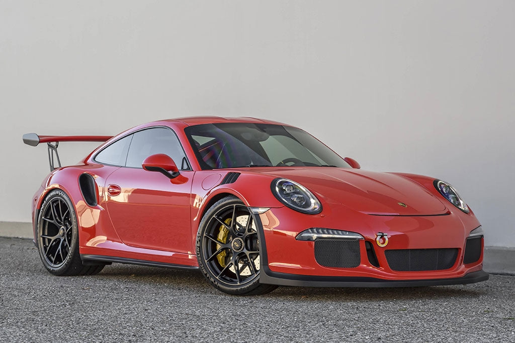 BBS FI-R Porsche 991 GT3 RS Centerlock red and satin black wheels