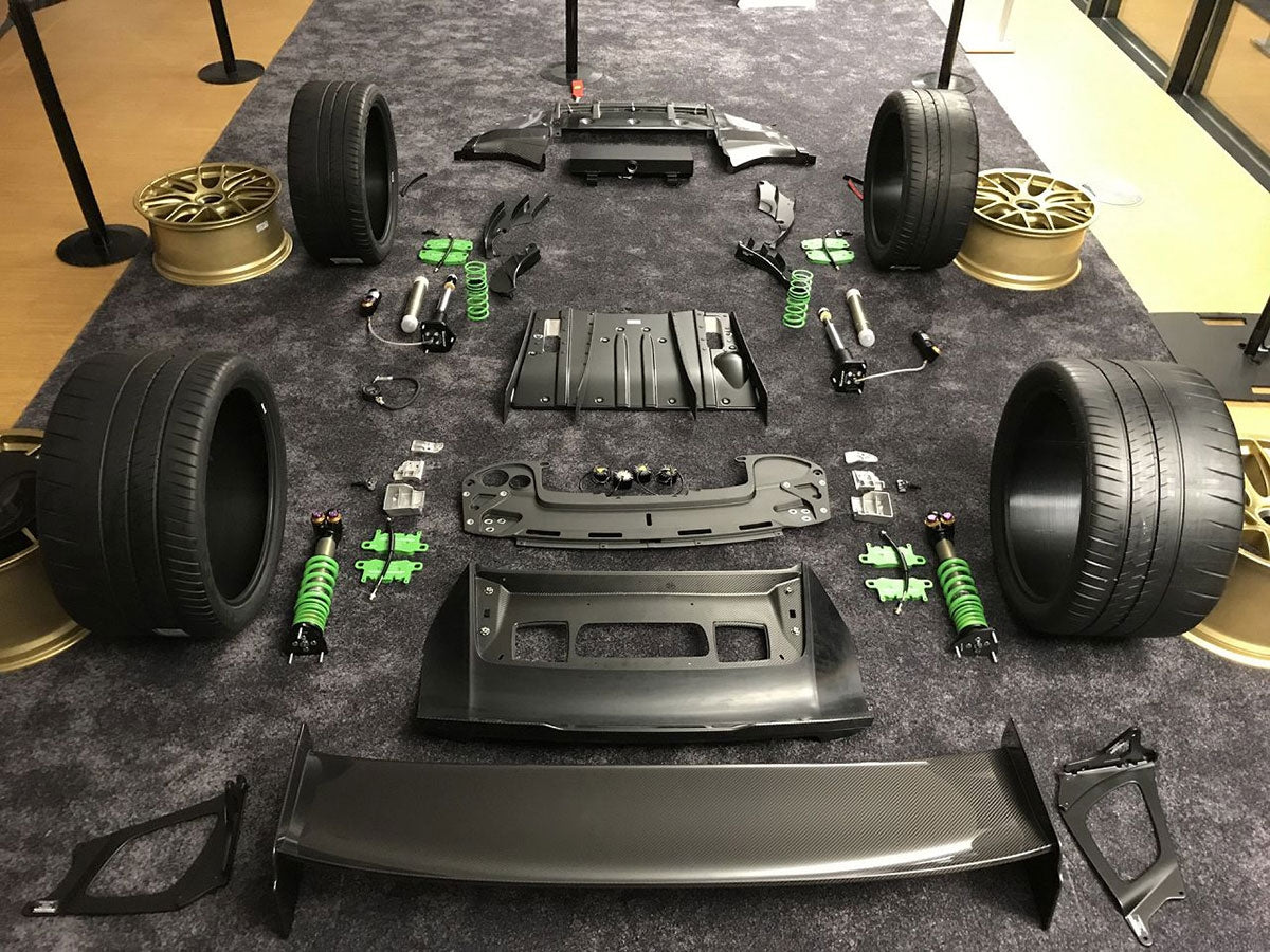 porsche 911 gt2 rs manthey racing exploded view 
