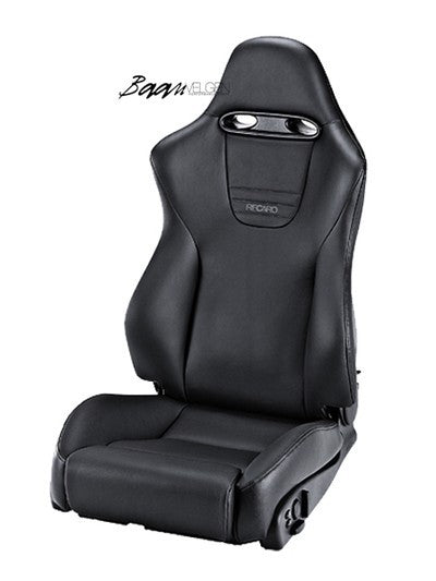recaro sport racing seat black leather 1 2 